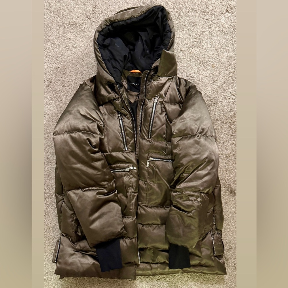 Orolay Green Shiny Down Jacket